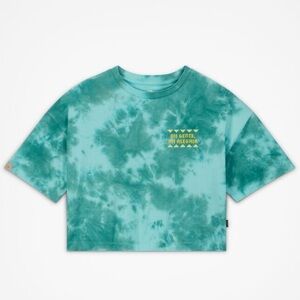 Converse Mi Gente, Mi Alegría Cropped Tie Dye Shirt Hispanic heritage month